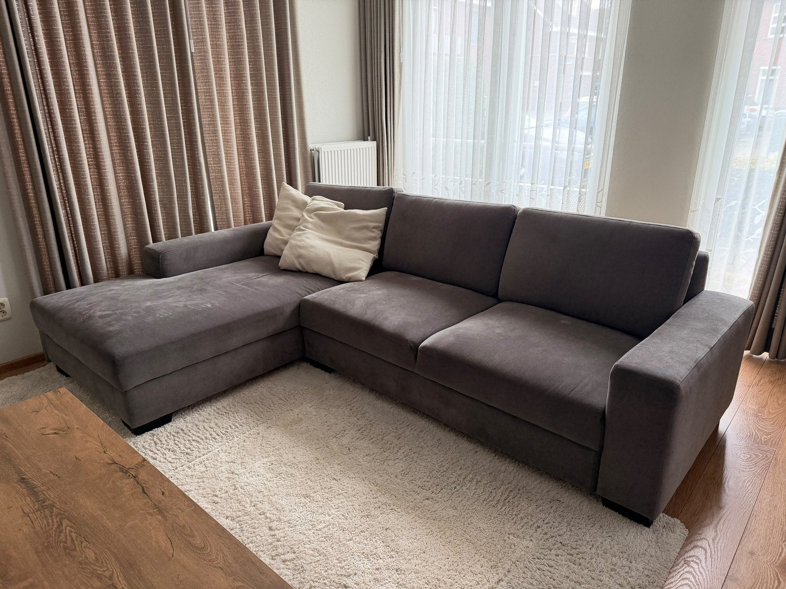 IKEA SÖRVALLEN hoekbank grijs – Chaise longue + opbergruimte, Ophalen, Zo goed als nieuw