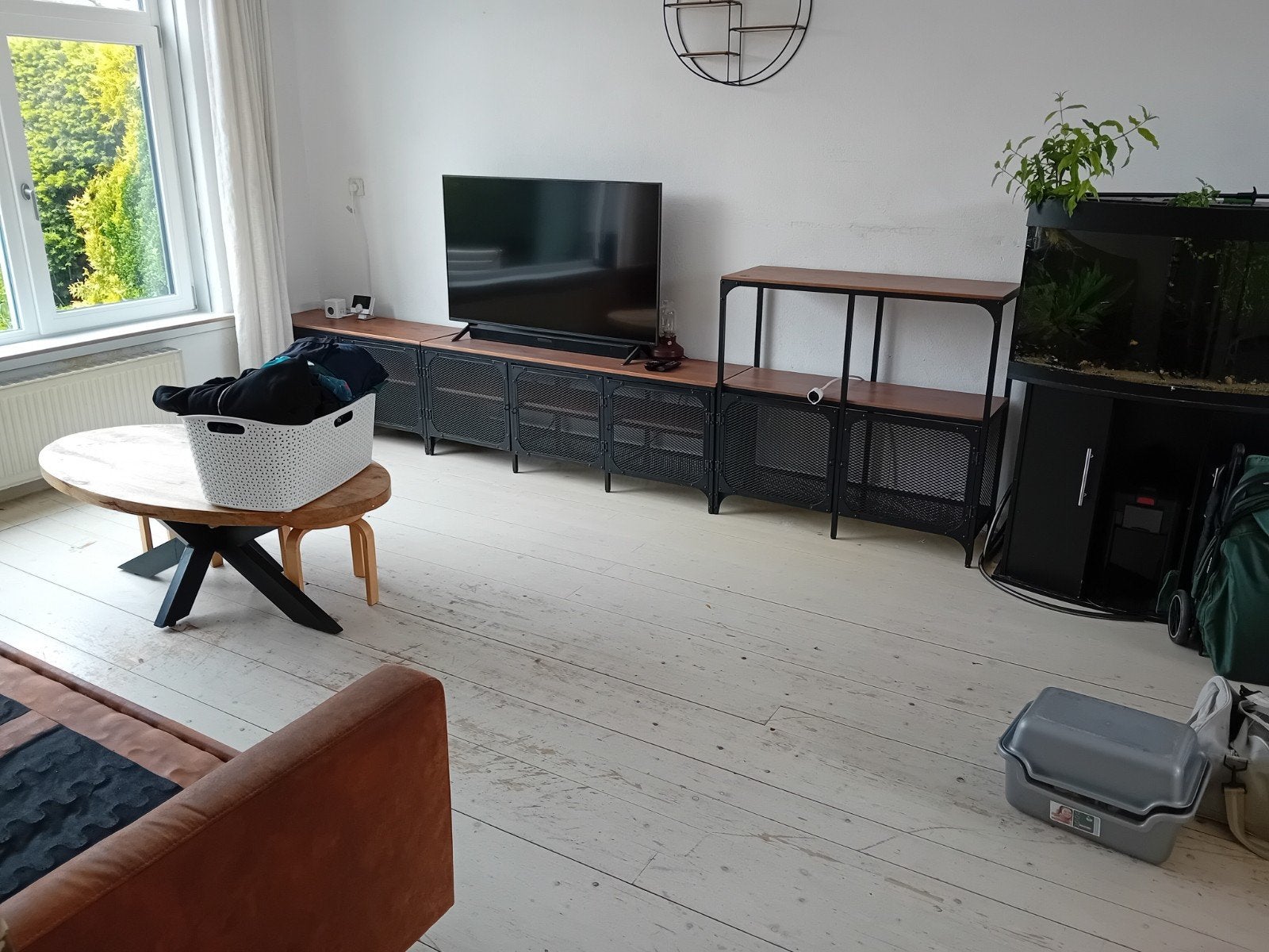 ikea fjällbo tv kast en stelling kast, Ophalen, Met deur(en), 100 tot 150 cm, Zo goed als nieuw