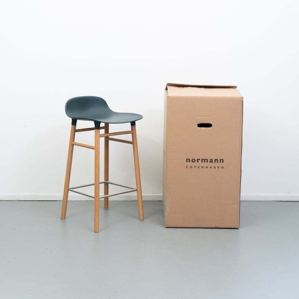 Normann Copenhagen Form Kruk Groen Kunststof - Hout, Niet ingevuld, Zo goed als nieuw, Niet ingevuld, Niet ingevuld