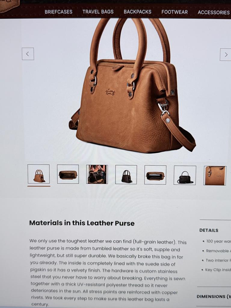 Mooie cognac leren tas, Verzenden, Zo goed als nieuw, Bruin, Handtas
