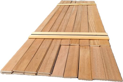 6.55 m2 puntgroef 1.8x11.0 cm - nr: HP317, Ophalen, Planken, Nieuw, Hardhout