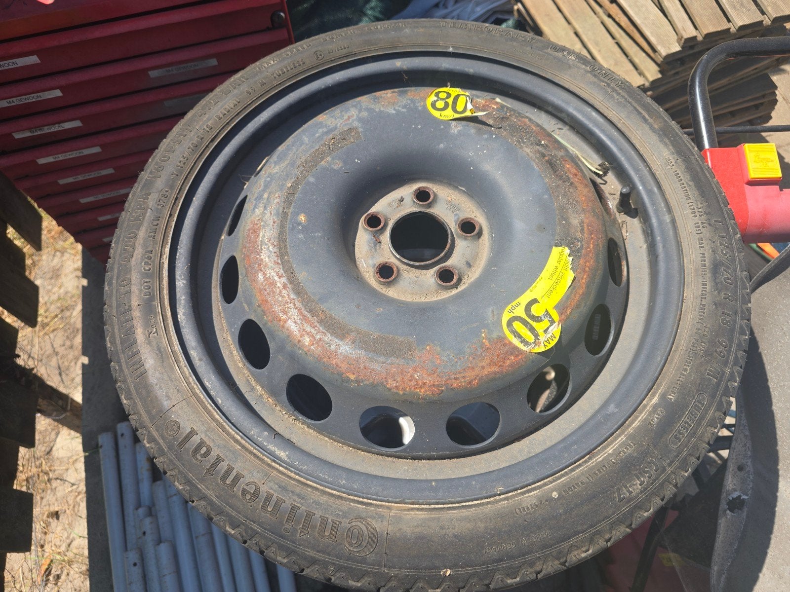 Continental thuiskomer 5x100 ET38, Ophalen, Gebruikt