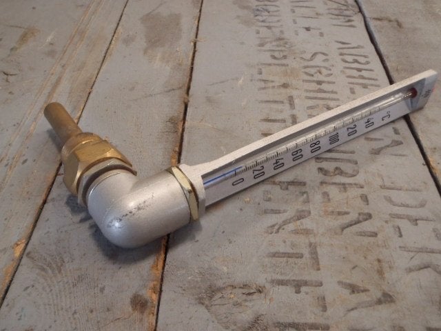 02110 Machinethermometer 0 tot 140 ºC Old stock., Antiek en Kunst, Ophalen of Verzenden