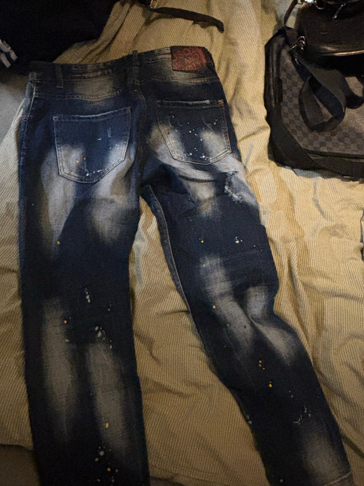 Dsquared2 Jeans met Patches en Verfspatten - Maat W33-W34, Kleding | Heren, Spijkerbroeken en Jeans, Zo goed als nieuw, W33 - W34 (confectie 48/50)