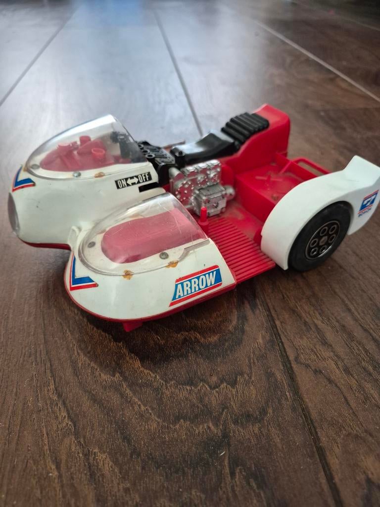 Vintage Alps Motor met Zijspan Speelgoed, Ophalen of Verzenden, Gebruikt