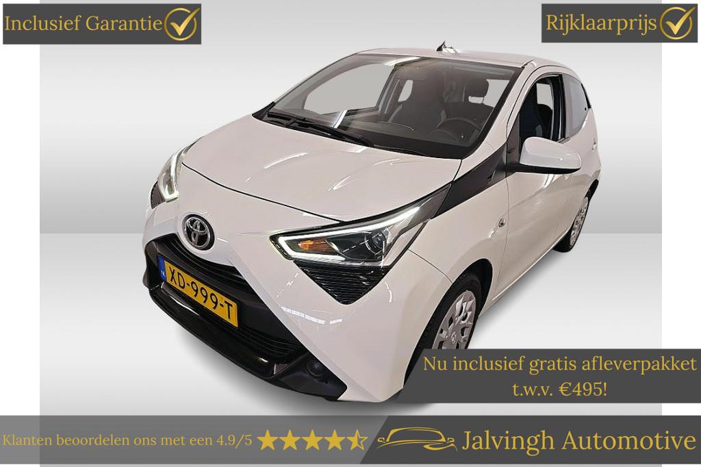 Toyota Aygo 1.0 VVT-i x-play |Carplay!|Camera|Airco!, Voorwielaandrijving, Stof, Gebruikt, Met garantie (alle)