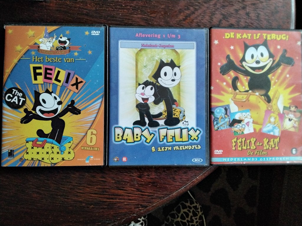 Felix de kat 3 dvds, origineel, Avontuur, Alle leeftijden, Ophalen of Verzenden, Zo goed als nieuw