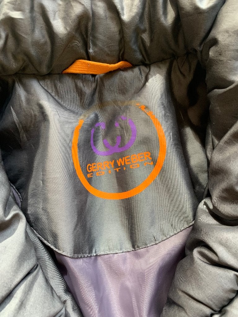 Gerry Weber dames winterjas 44/46 rits drukkers zilvergrijs, Kleding | Dames, Ophalen of Verzenden, Zo goed als nieuw, Maat 42/44 (L)