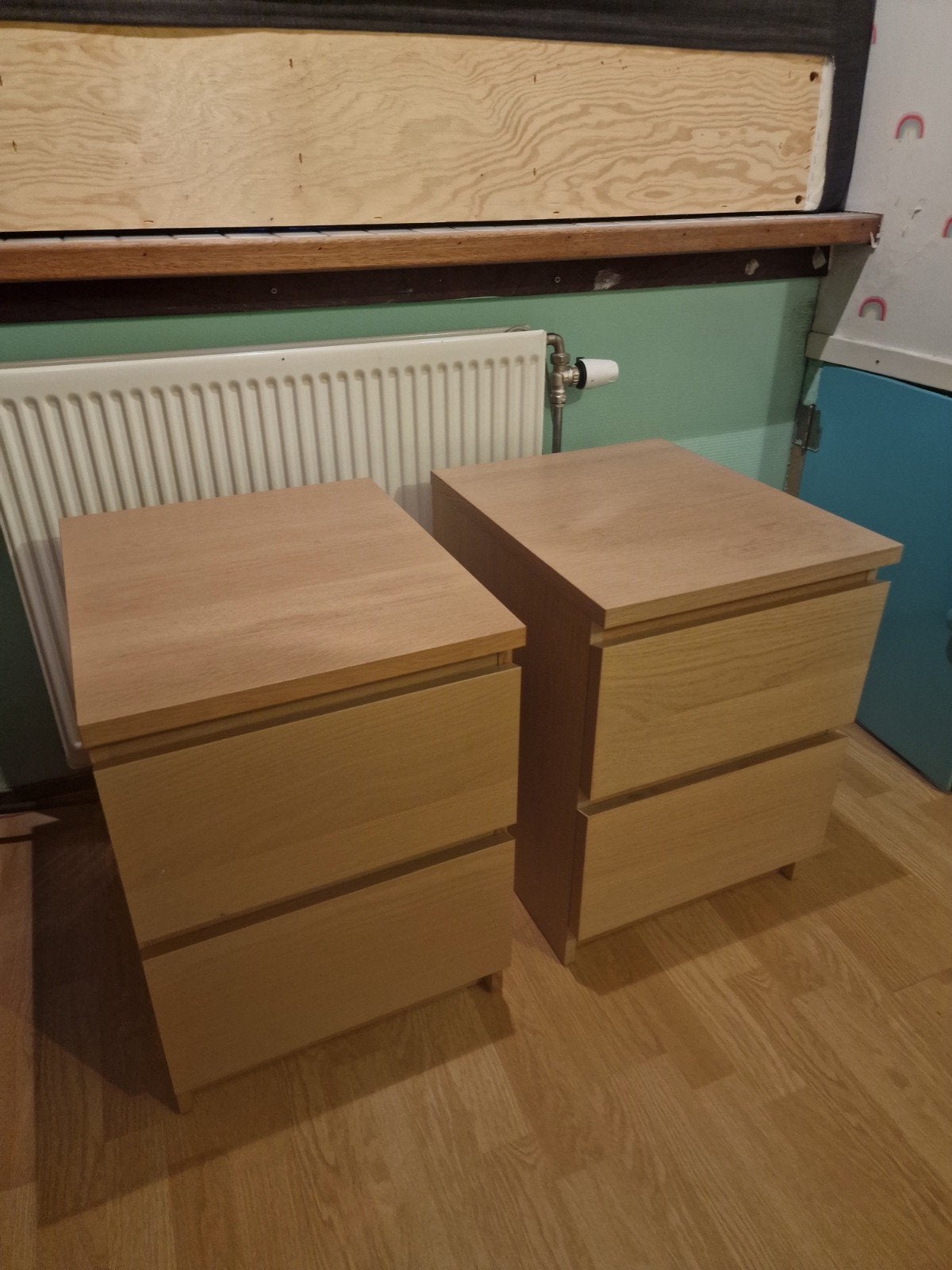 Ikea Malm nachtkastjes, Ophalen, Gebruikt, Minder dan 45 cm, 55 tot 70 cm