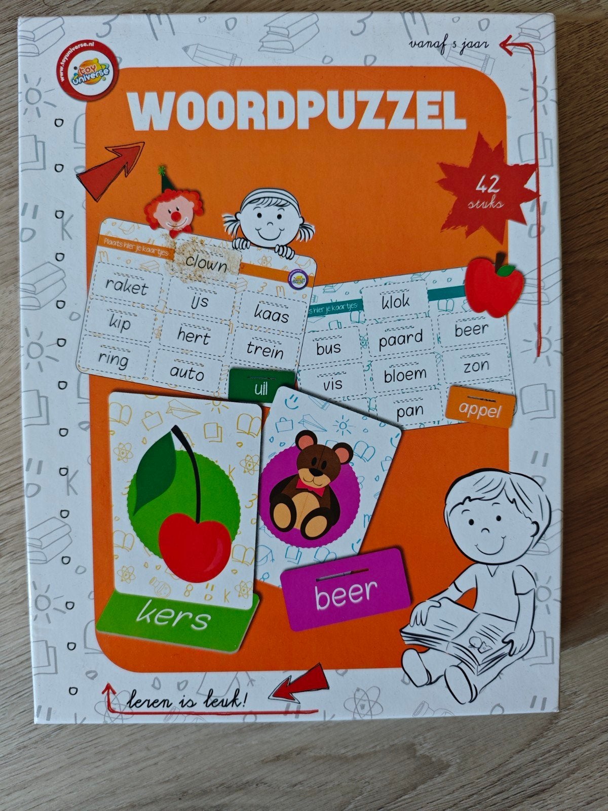 Woordpuzzel educatief spel - Toy Universe, Ophalen of Verzenden, Zo goed als nieuw, Taal en Lezen