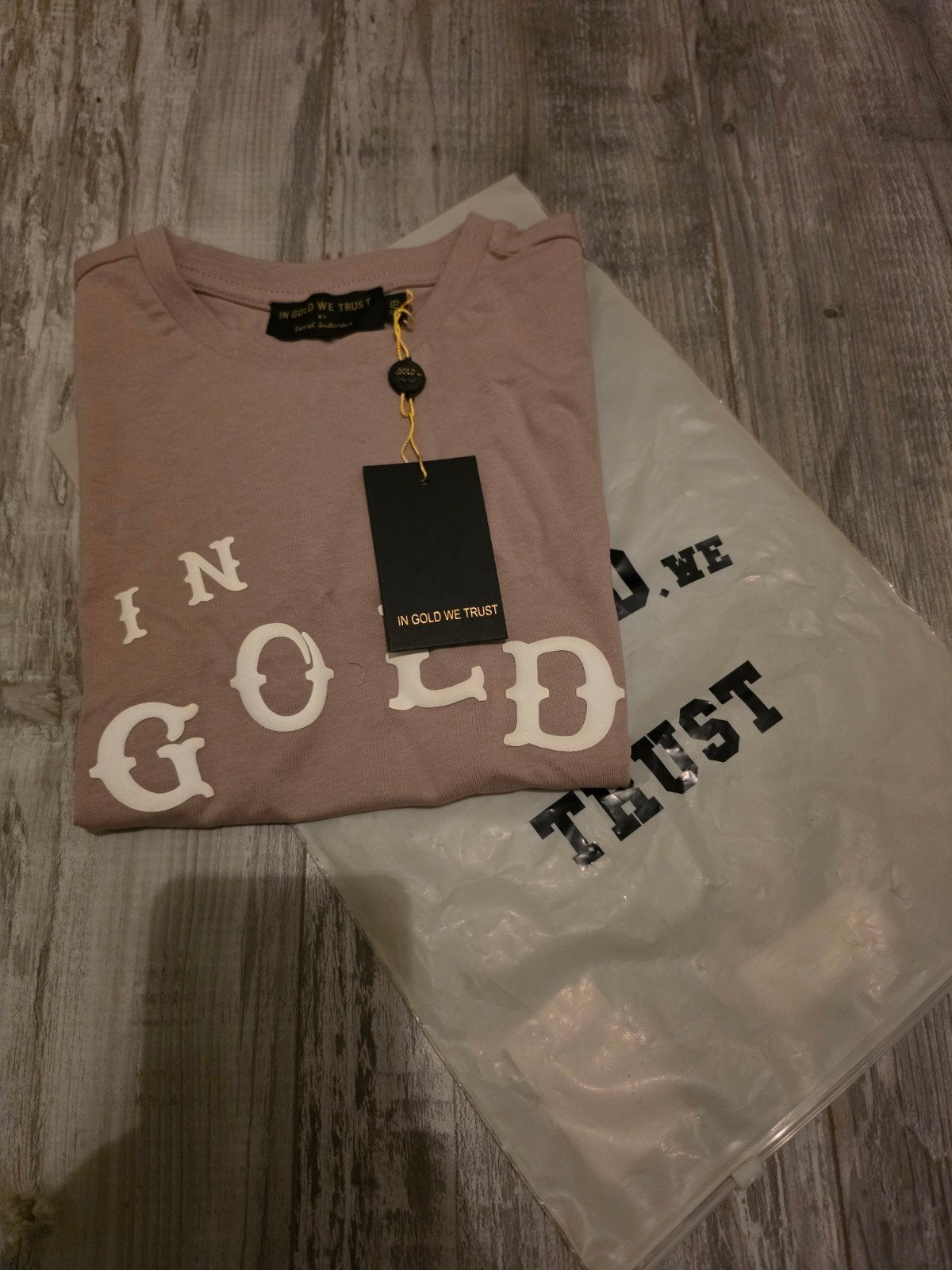 In Gold We Trust Kids Western T-Shirt - Nieuw met kaartjes, Jongen of Meisje, Nieuw, Ophalen of Verzenden, In Gold We Trust