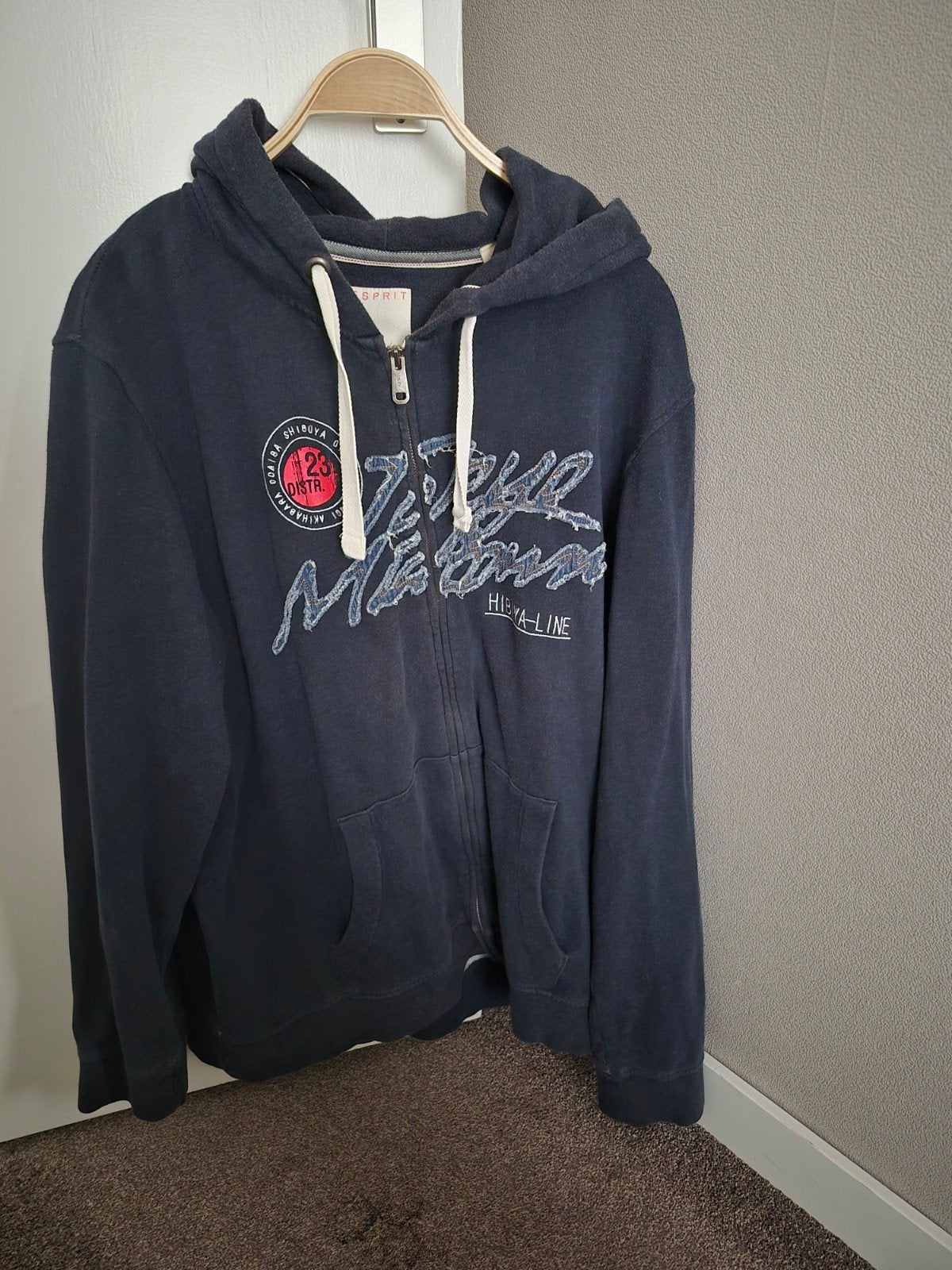Esprit Heren Vest met capuchon Maat XXL, Blauw, Overige maten, Ophalen of Verzenden, Zo goed als nieuw