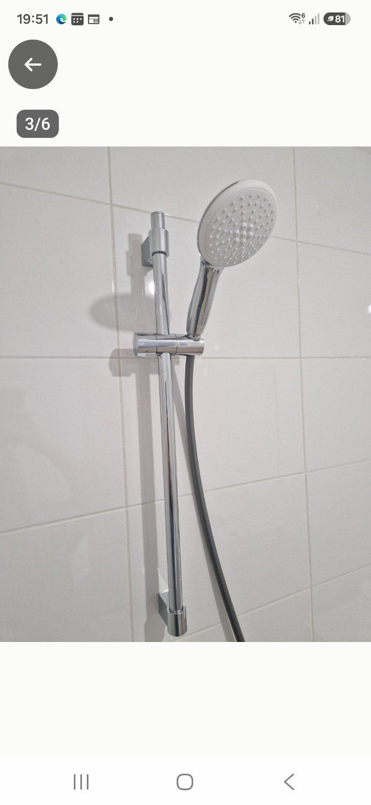 Grohe doucheset met thermostaatkraan, Doe-het-zelf en Verbouw, Sanitair, Ophalen, Zo goed als nieuw, Chroom, Douche