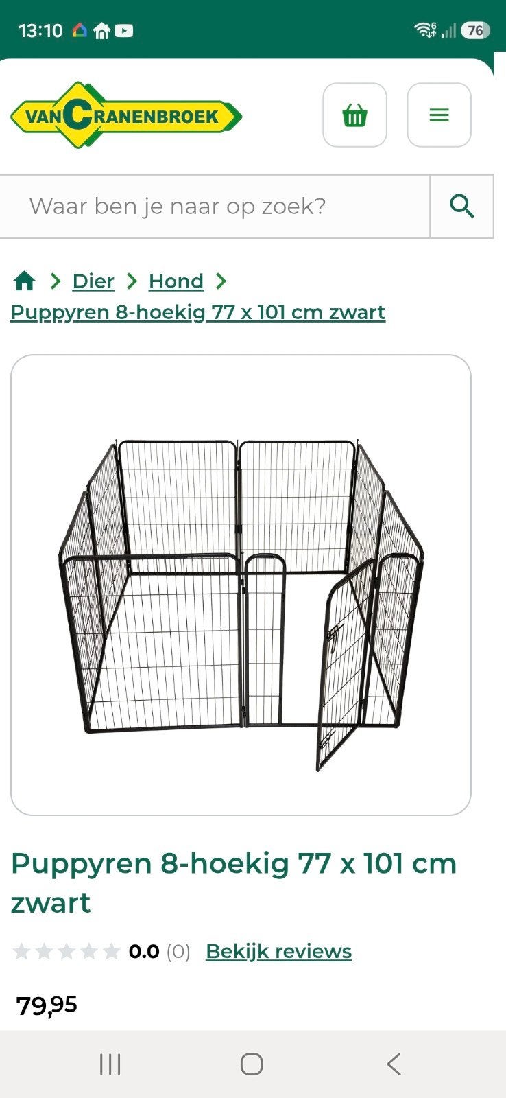 honden ren., Ophalen, Hondenkennel, 110 cm of meer, 100 cm of meer