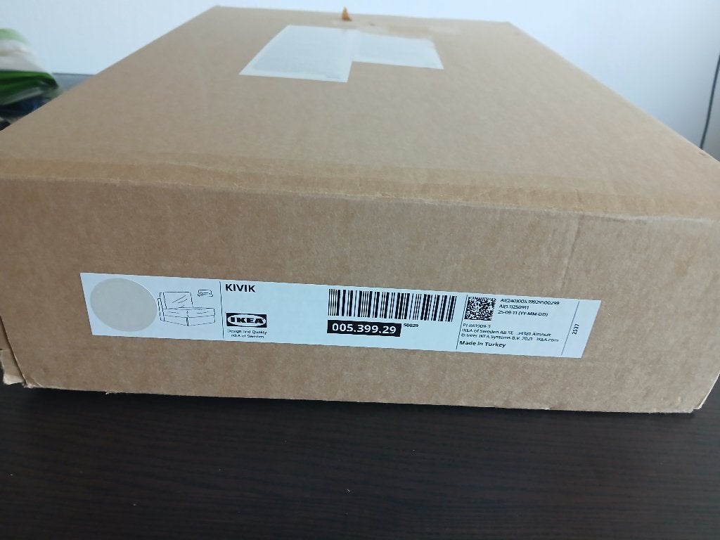 Ikea KIVIK Hoes voor 1-zitsslaapbank, Gunnared beige., Beige, Ophalen of Verzenden, Deken of Dekbed, Nieuw