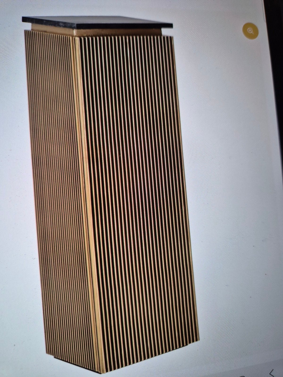Richmond LUX aanbieding KOLOM IRONVILLE 110X35 GOUD KAST, Ophalen, Nieuw, 25 tot 50 cm, Rond