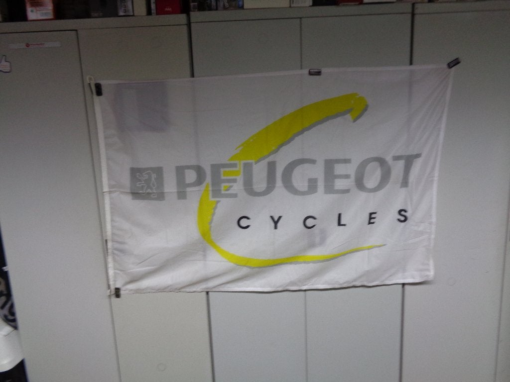 Vlag Peugeot Fietsen, Ophalen of Verzenden, Gebruikt