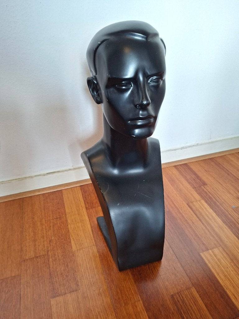 mannenbuste, Buste, Kunststof, Zwart, Europa