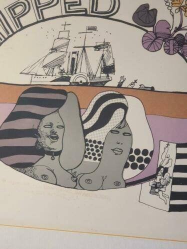 Zeefdruk jan v wensveen shipped kunst striptekenaar haarlem , Ophalen