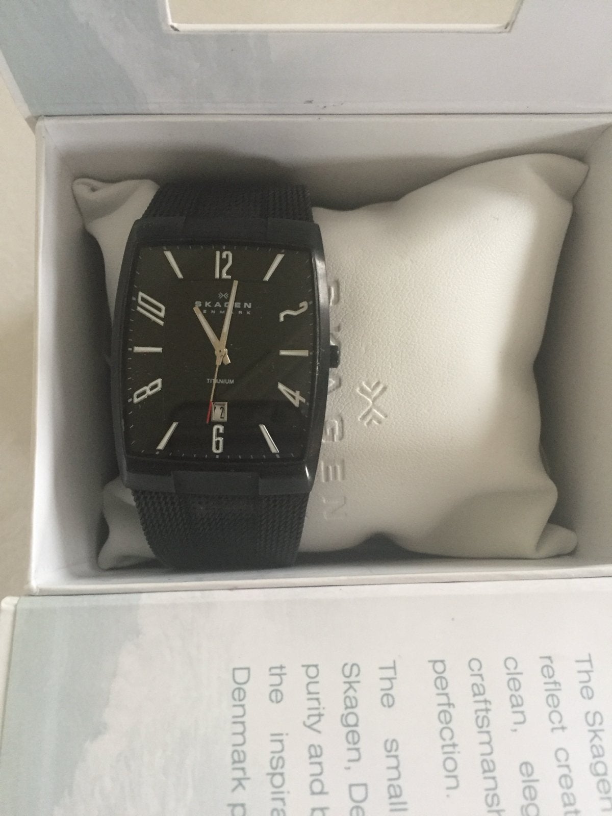 Skagen Titanium Herenhorloge - Zo goed als nieuw, Overige merken, Overige materialen, Polshorloge, Ophalen of Verzenden