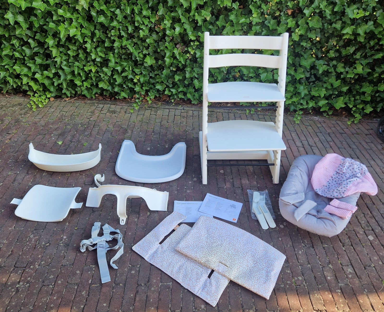 Stokke Tripp Trapp kinderstoel met accessoires, compleet!, Ophalen, Gebruikt, Meegroeistoel