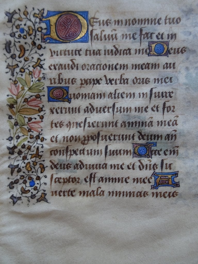 Getijdenboek nr 2 perkament fijne bladranken Frankrijk 1440, Antiek en Kunst, Verzenden