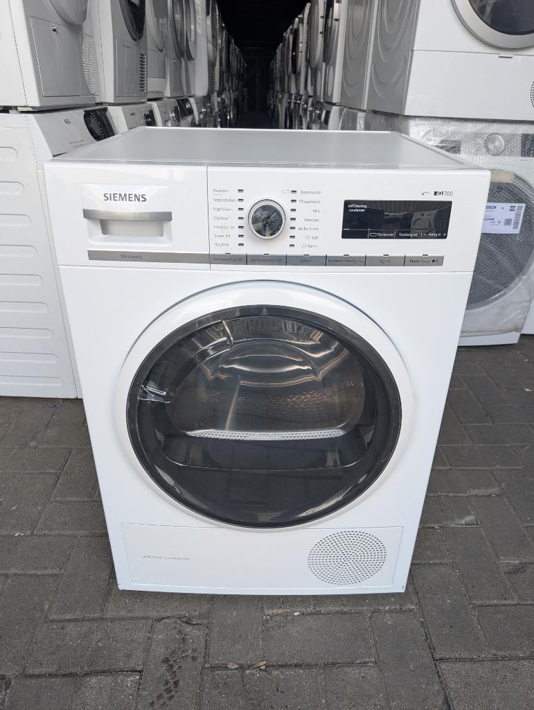 Siemens iQ700 Warmtepompdroger 9KG A+++ WT47W5S1 Garantie, Witgoed en Apparatuur, 8 tot 10 kg, Refurbished, Ophalen of Verzenden