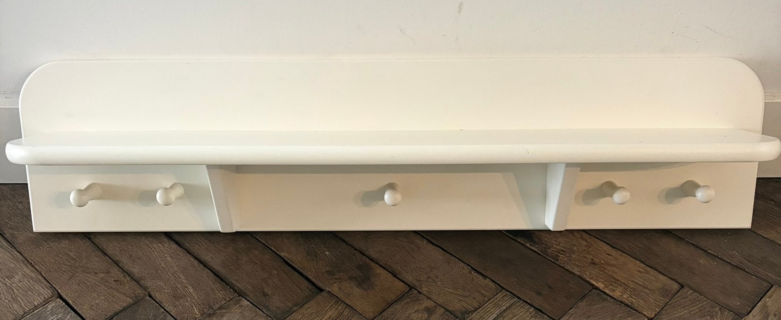 Mooie zware witte kinderkapstok voor boven commode, Ophalen, Zo goed als nieuw, Klamboe
