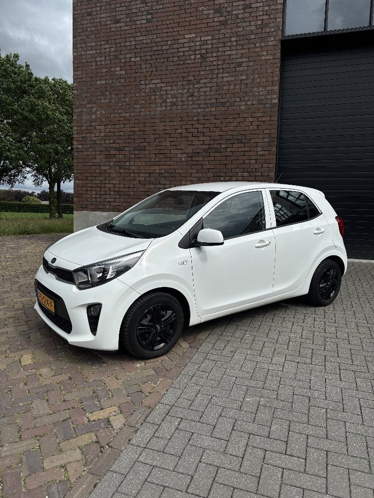 Kia Picanto 1.0 ComfortPlusLine  Cvvt 67pk 5-zits 2017 Wit, Auto's, Voorwielaandrijving, Stof, Zwart, 4 stoelen