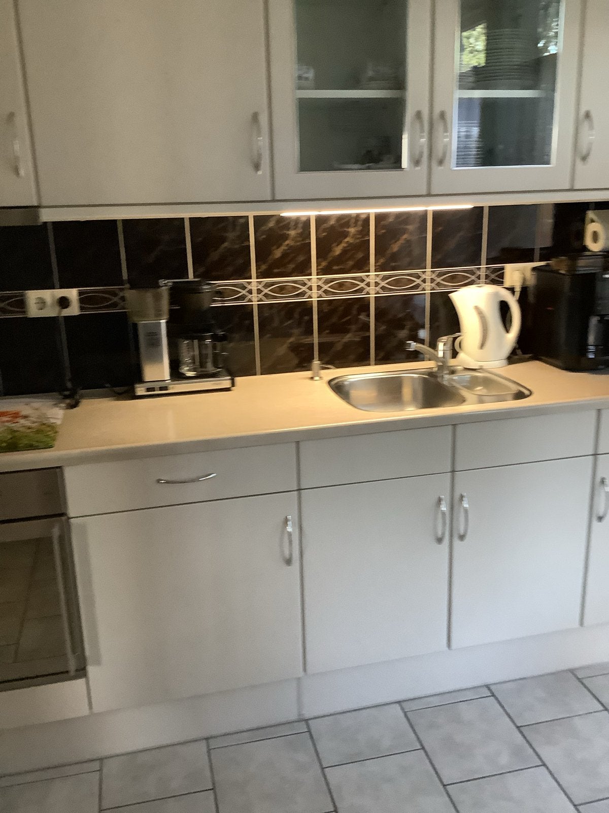 Complete keuken met inbouwapparatuur, Gebruikt, Enkelwandige keuken, Ophalen of Verzenden, Kunststof