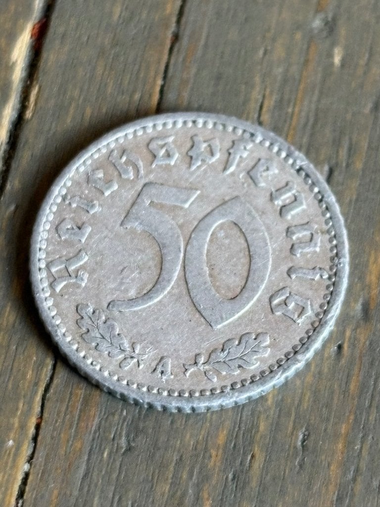50 Reichspfennig 1935A, Ophalen of Verzenden, Duitsland, Losse munt