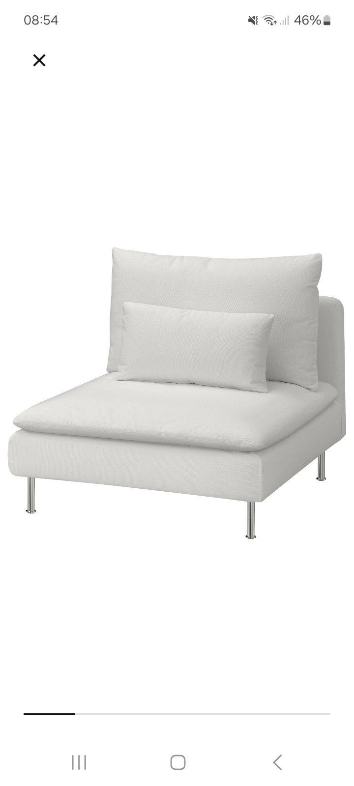 Soderhamn zitselement zgan, Ophalen of Verzenden, Zo goed als nieuw, Eenpersoons, 90 cm