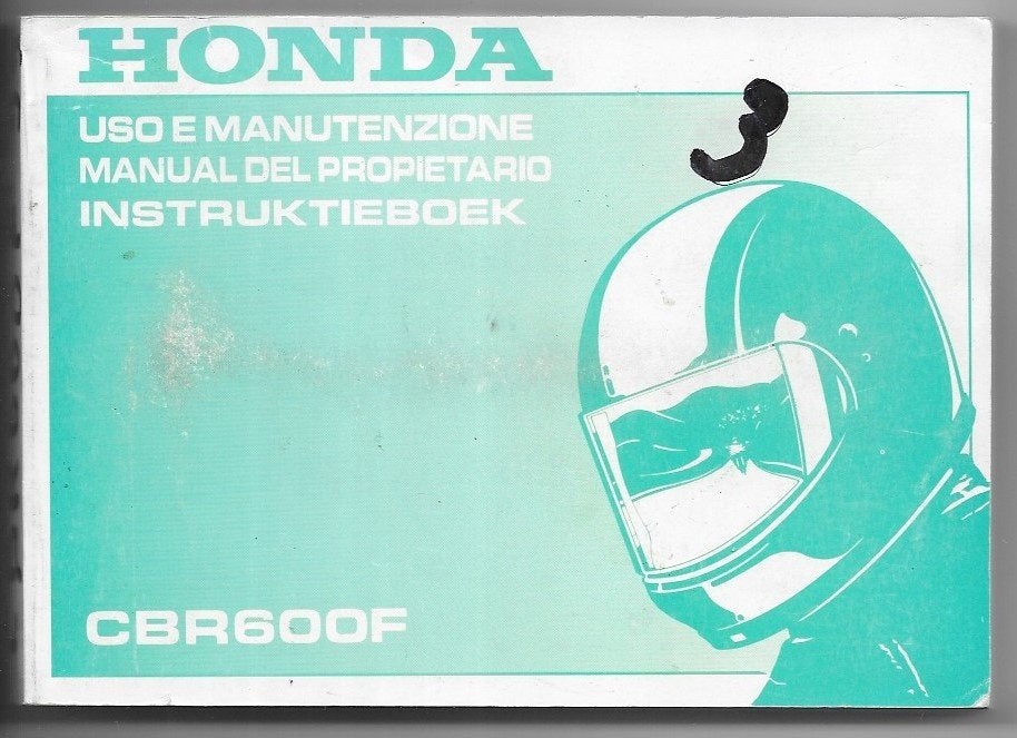 Honda CBR600 F instructieboek handleiding (5699z), Motoren, Handleidingen en Instructieboekjes, Verzenden, Honda