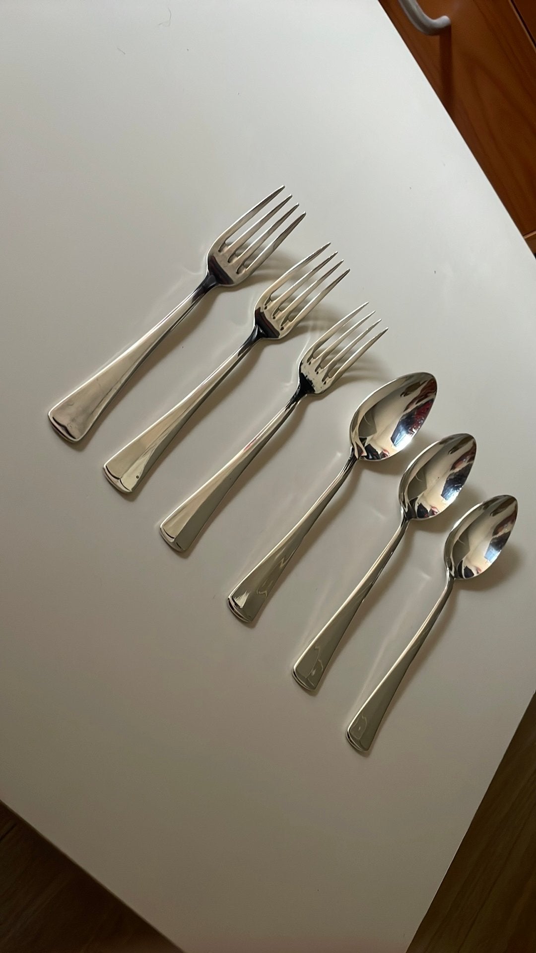 Fruitbestek / dessertbestek verzilverd Haags lofje, Huis en Inrichting, Ophalen of Verzenden, Zilver