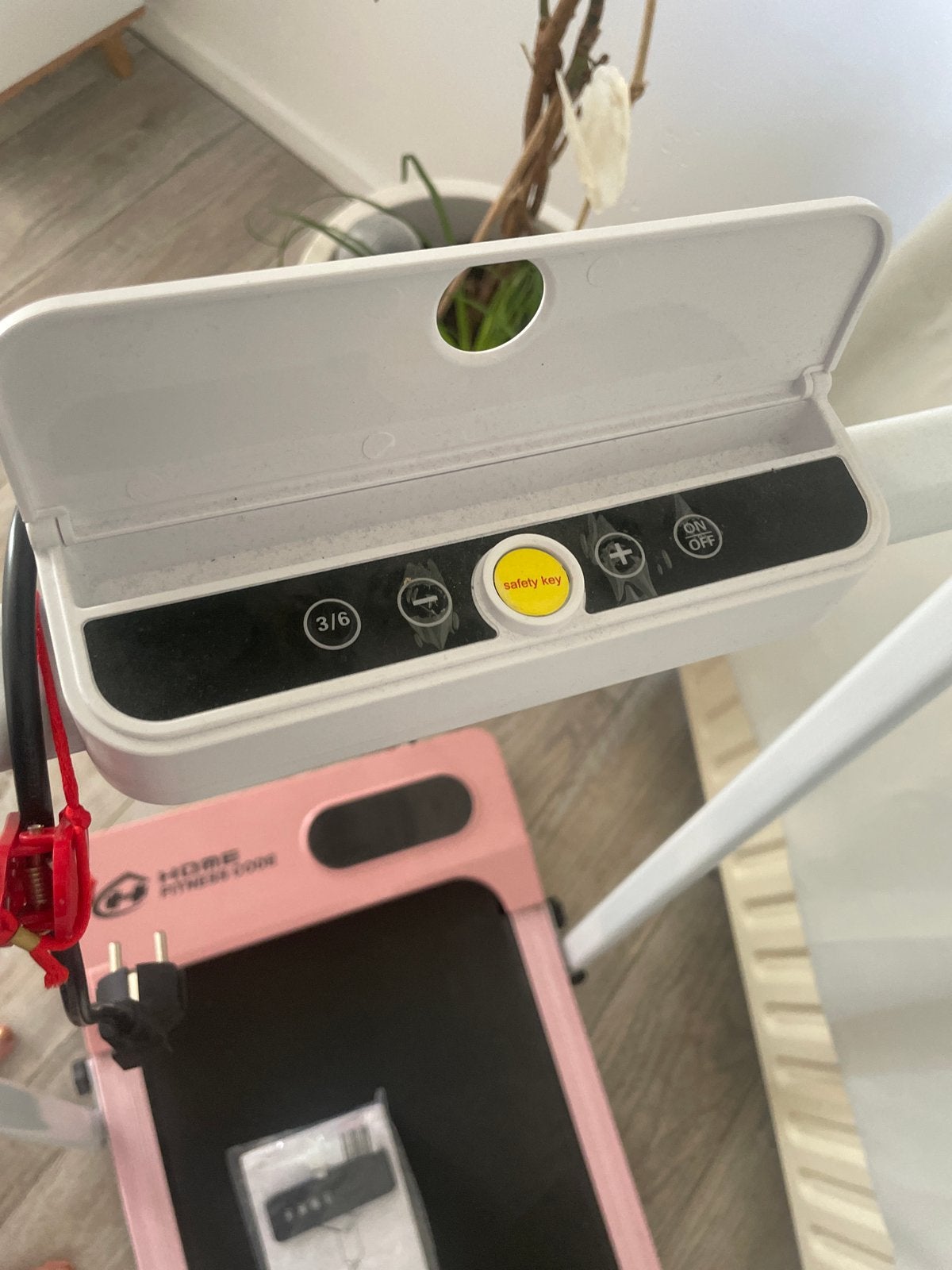 Roze opvouwbare loopband - Home Fitness Code, Ophalen, Gebruikt, Metaal, Loopband