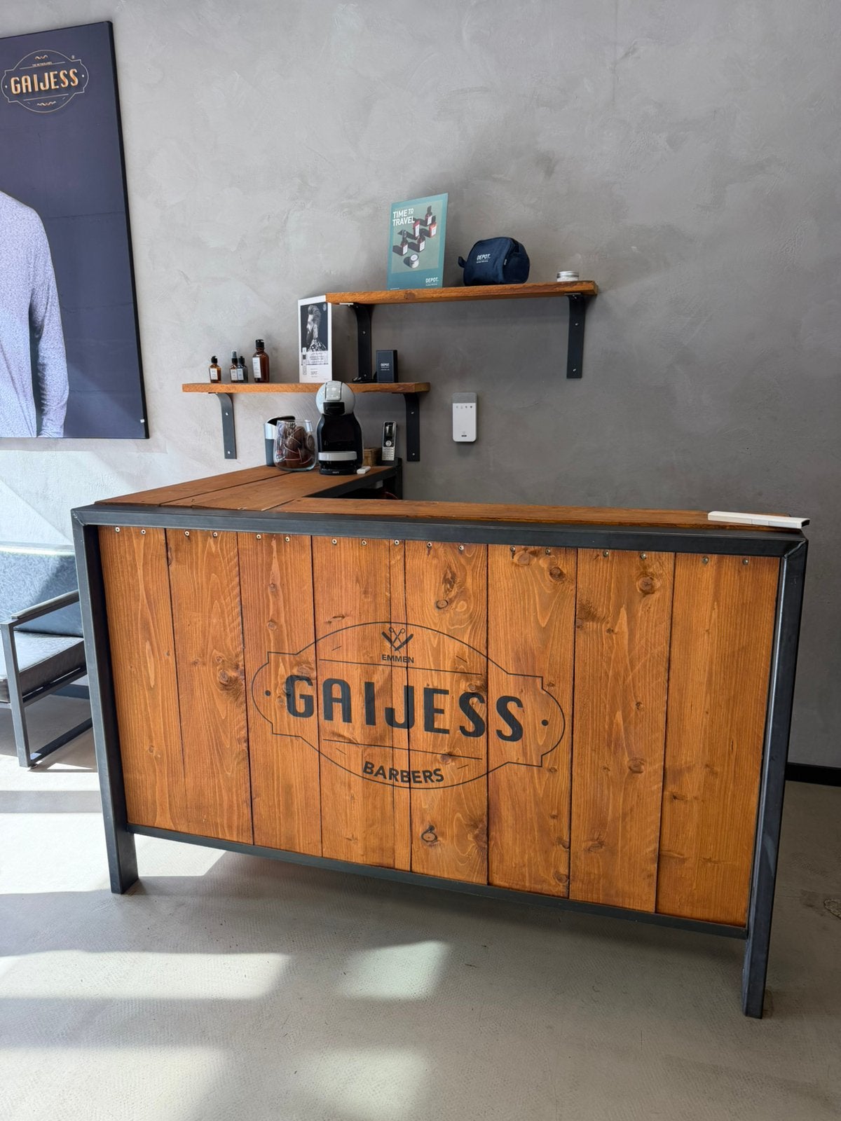 Complete barbershop / kapsalon inrichting te koop, Ophalen, Gebruikt