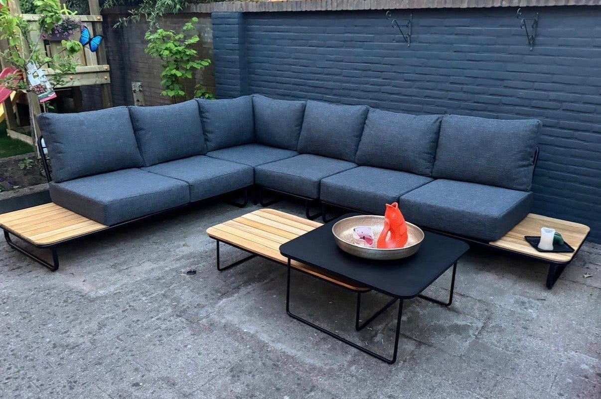 Grote hoek loungeset., Ophalen, Zo goed als nieuw, Loungeset, Bank