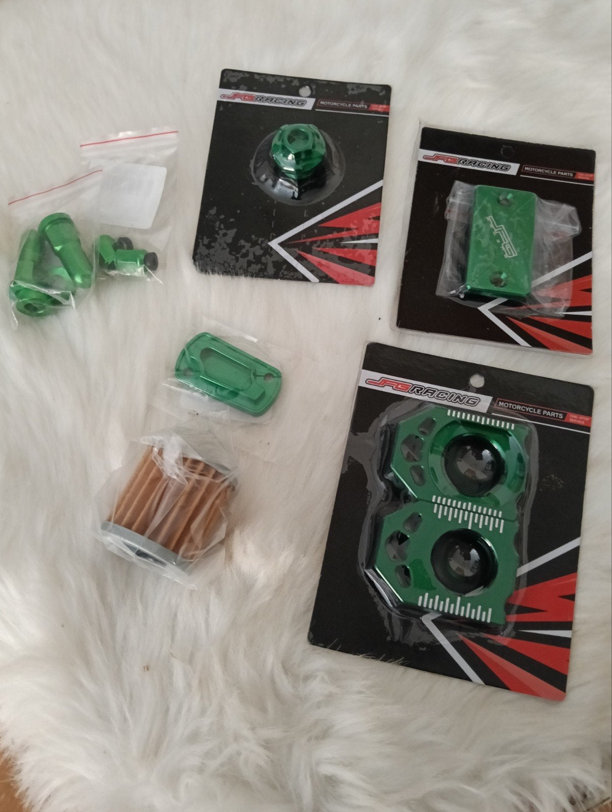 Groene Motorfiets Onderdelen Set - Nieuw, Motoren, Ophalen of Verzenden, Nieuw
