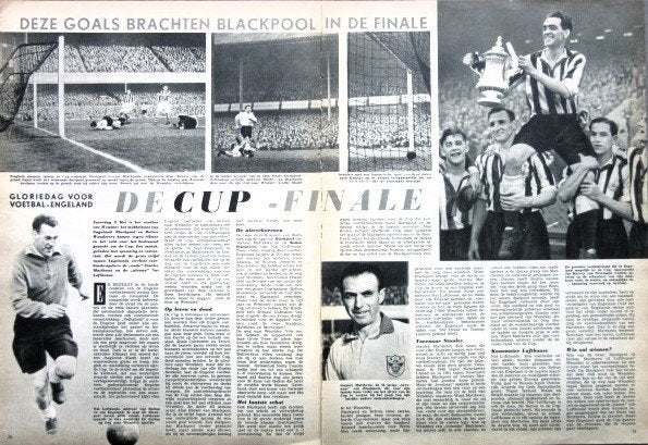 Artikel voetbal 53 Cup Blackpool Bolton Wanderers football, Verzamelen, Tijdschriften, Kranten en Knipsels, Ophalen of Verzenden