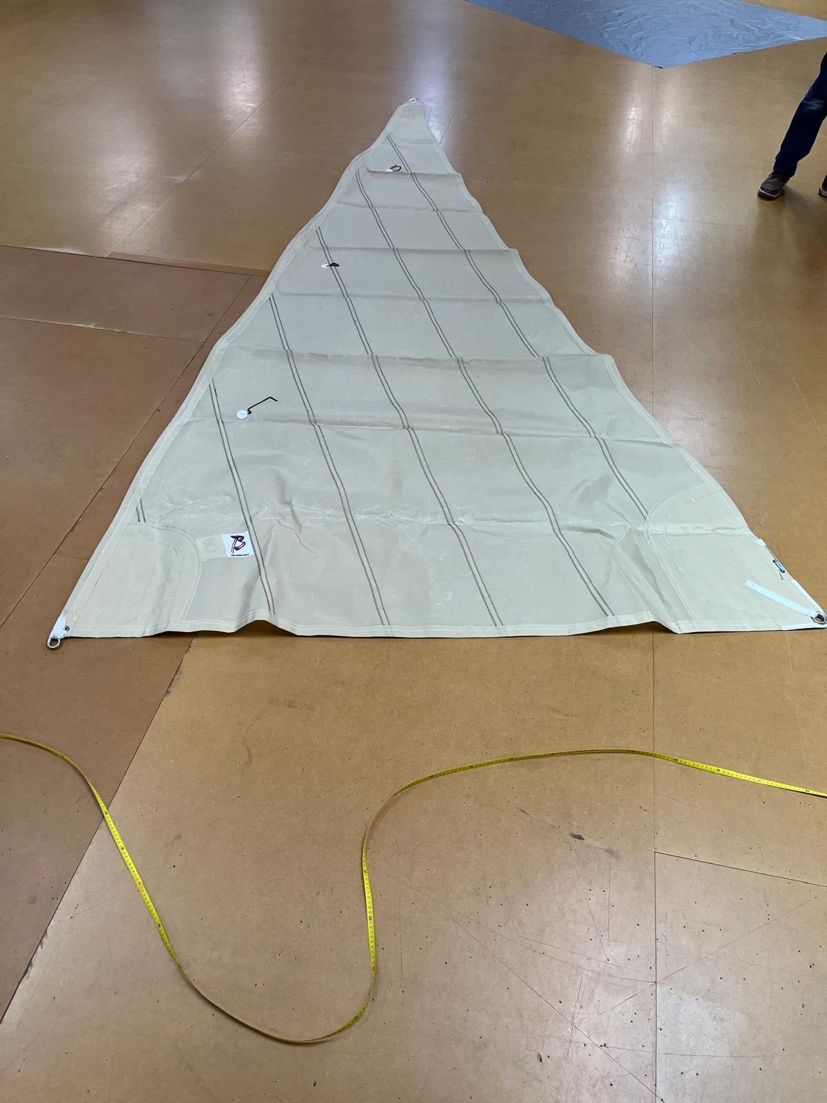 Nieuwe ecru rolgenua van Den Boer Sails, 30 tot 60 m², 6 meter of meer, Nieuw, Ophalen of Verzenden