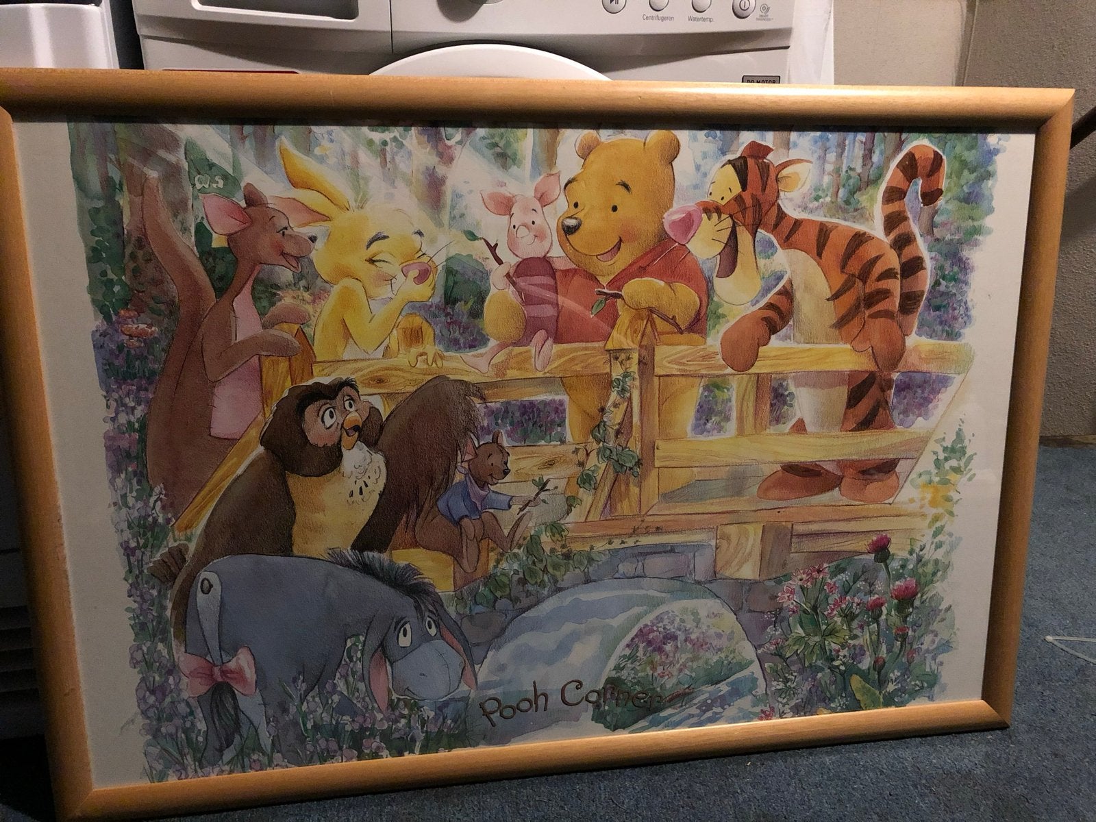 Vintage Winnie de Poeh en Vrienden Print - Ingelijst, Ophalen, 50 – 75, Gebruikt, Print