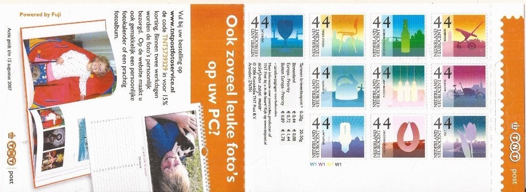 Postzegelboekje Nederlandse producten 2006 zelfklevend, Ophalen of Verzenden, Na 1940, Postfris
