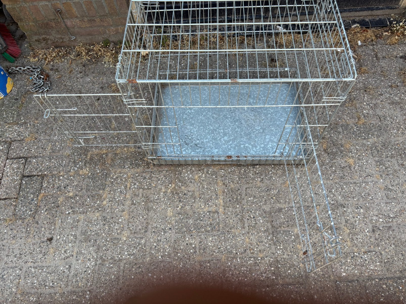 Honden bench, Dieren en Toebehoren, Hondenhokken, Ophalen, Hondenkennel, Gebruikt, Minder dan 65 cm