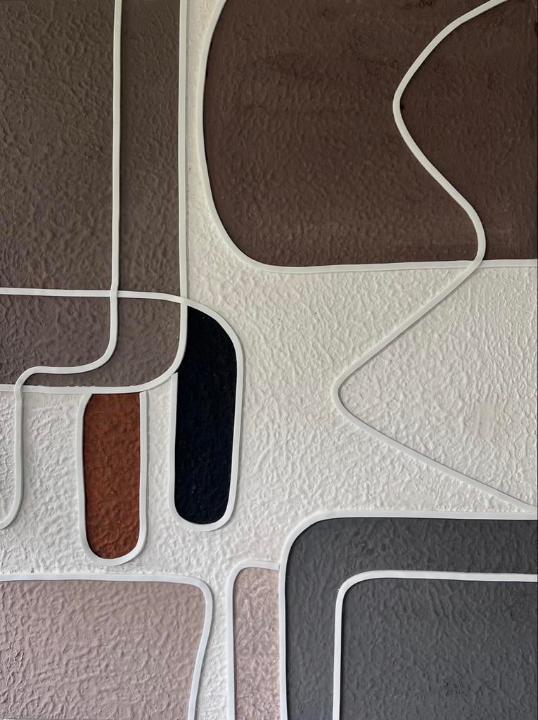 Moderne abstracte schilderkunst op canvas, Ophalen of Verzenden
