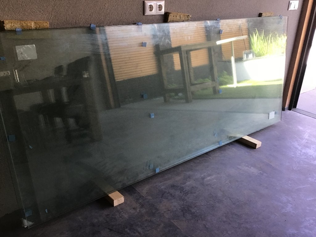 Glaspanelen, Doe-het-zelf en Verbouw, Glas en Ramen, Ophalen, 80 tot 120 cm, Nieuw, 160 cm of meer