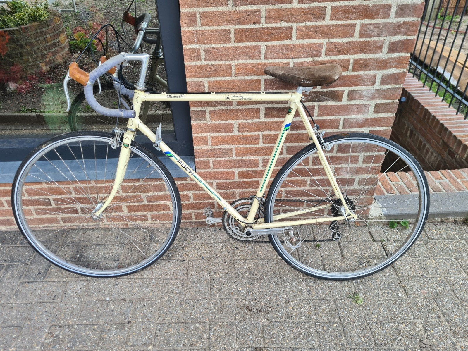 Vintage retro Puch racefiets - Made in Austria, Fietsen en Brommers, 28 inch, Gebruikt, 10 tot 15 versnellingen, Velgrem