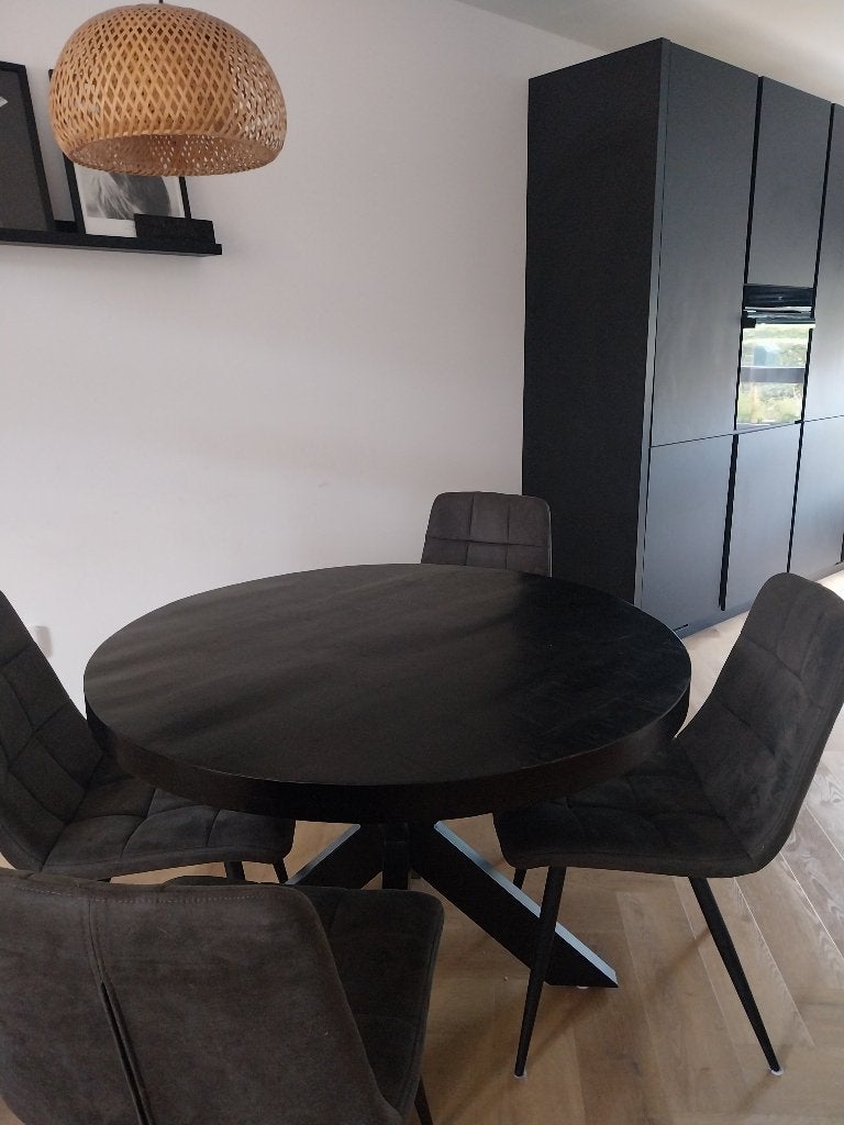 Eettafel robuust mangohout, Huis en Inrichting, Tafels | Eettafels, 200 cm of meer, Zo goed als nieuw, Rechthoekig, 50 tot 100 cm
