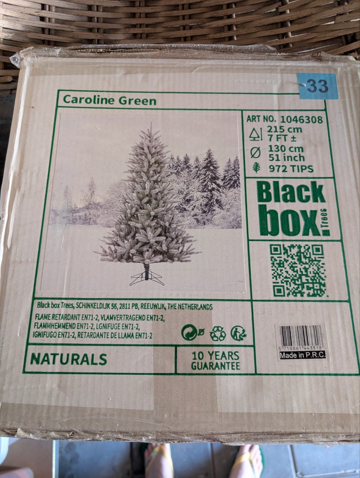 Kerstboom Intratuin Caroline Green, Diversen, Kerst, Ophalen, Gebruikt