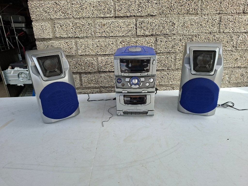 vintage modern audiosonic stereoset cd radio en cassettedeck, Overige merken, Gebruikt, Microset, Ophalen of Verzenden