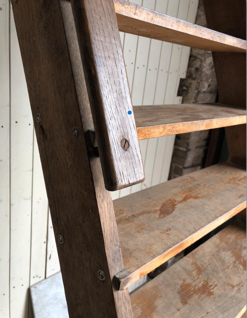 antieke / vintage archief kast trap, Ophalen, Gebruikt